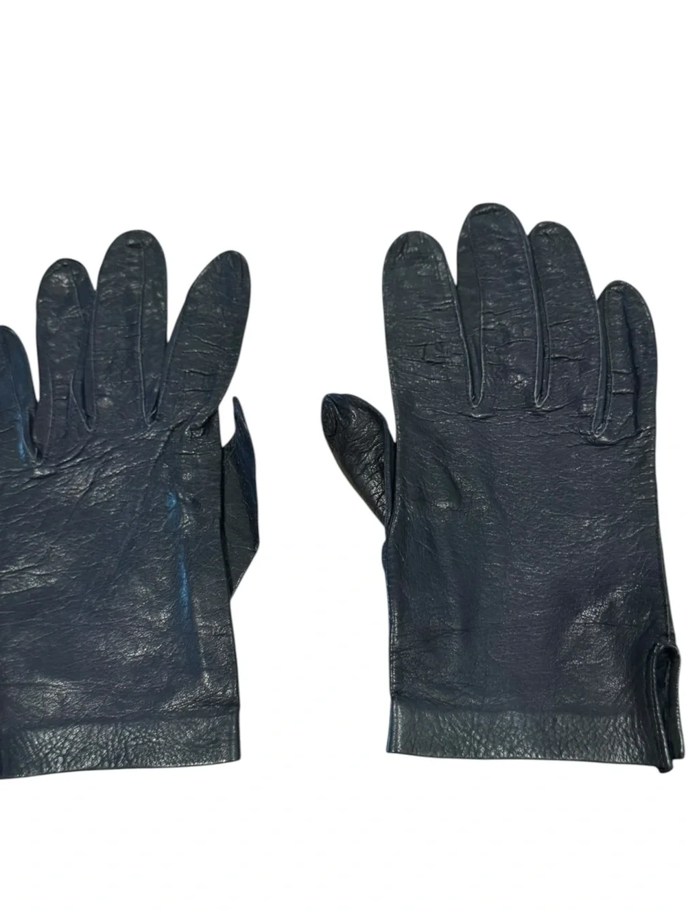 Vintage black soft Leather Gloves - Classic fall and winter  Accessory